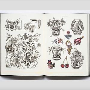 Some of the awesome flash art designs from INK: The Art of Tattoo. #flashdesigns #INKTheArtofTattoo #interviews #tattoohistory #Victionary