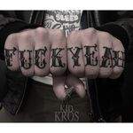 by Kid Ros #knuckle #fingertattoo #kidkros