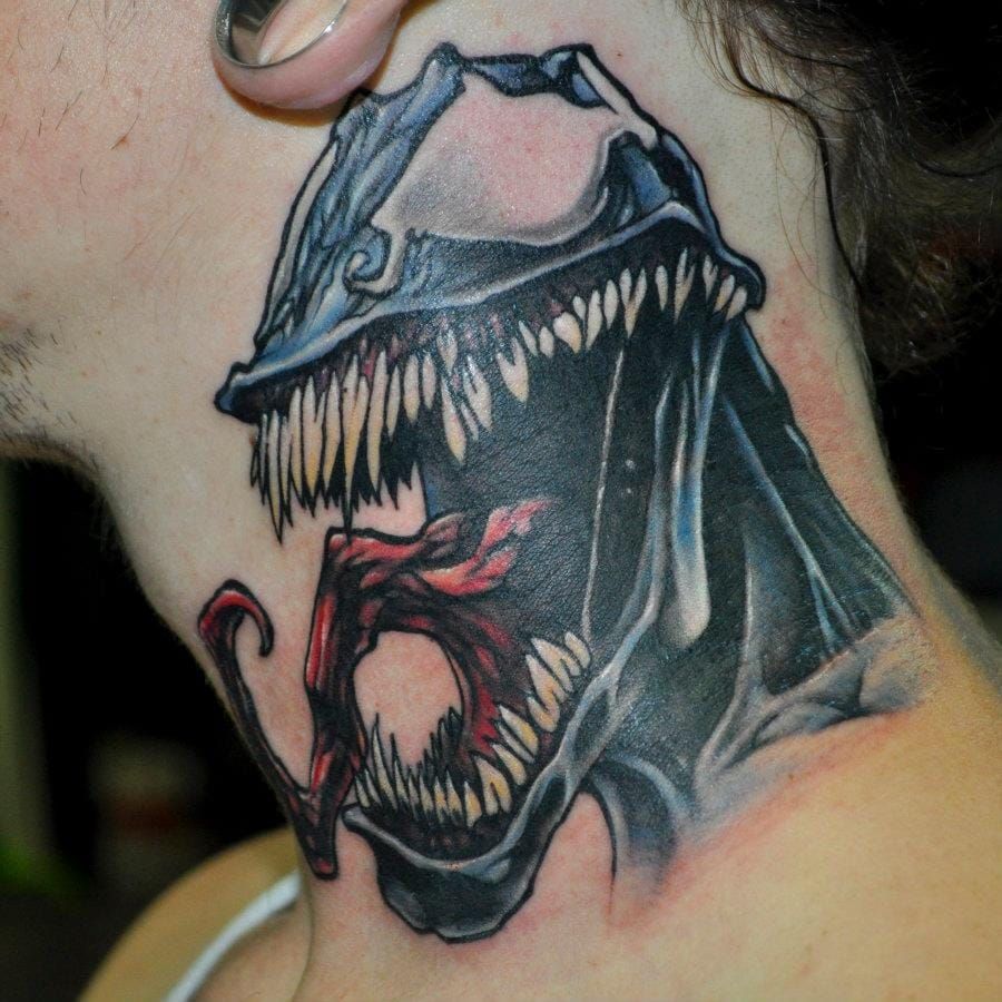 Realistic Neck Turtle Tattoo by Venom Ink