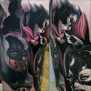 Batman Tattoo by Christopher Bettley #Batman #Portrait #PortraitTattoos #ColorPortraits #PortraitRealism #ChristopherBettley