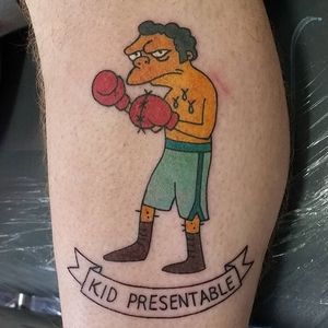 Moe Szyslak Tattoo by James Matthews #MoeSyzslak #MoeSzyszlakTattoo #SimpsonsTattoos #TheSimpsons #Simpsons #SpringfieldTattoos #JamesMatthews