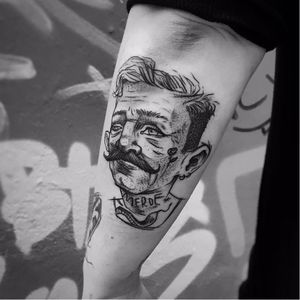Cool tattoo by Jules Wenzel #JulesWenzel #illustrative #sketch #sketchstyle #blackwork
