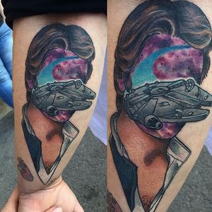 Han Solo Tattoo by Jay Joree #HanSolo #faceless #neotraditional #JayJoree