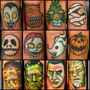 Monster finger tattoos by Allan Graves #AllanGraves #haunted #horror #halloween #horrorportait