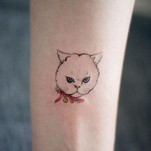 Sweet cat tattoo #cat #cattoo #tattooistdoy #doy #southkorea