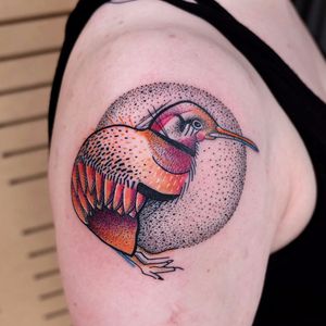 Kiwi tattoo by RorschArt Ink #RorschArtInk #colorful #graphic #animal #kiwi #bird