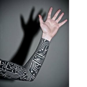 Full sleeve blackwork tattoo by Corey Weir #CoreyWeir #OrnamentalBlackworktattoos