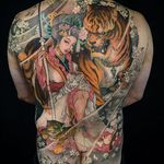 Geisha Tattoo by Tristen Zhang #geisha #japanese #neotraditional #neotraditionaljapanese #japaneseart #TristenZhang