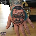Stan Lee Tattoo by Gabbie Vasquez #stanlee #stanleetattoo #stanleetattoos #marvel #marveltattoo #marveltattoos #comictattoo #marvelcomics #GabbieVasquez