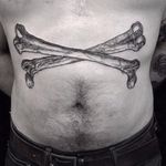 Bones tattoo by LuCi #LuCi #engraving #blackwork #monochrome #monochromatic #bones