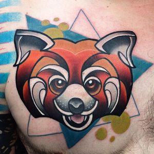 Cute Dog Tattoo by Mike Boyd #abstract #cubism #moderntattooing #MikeBoyd #dog