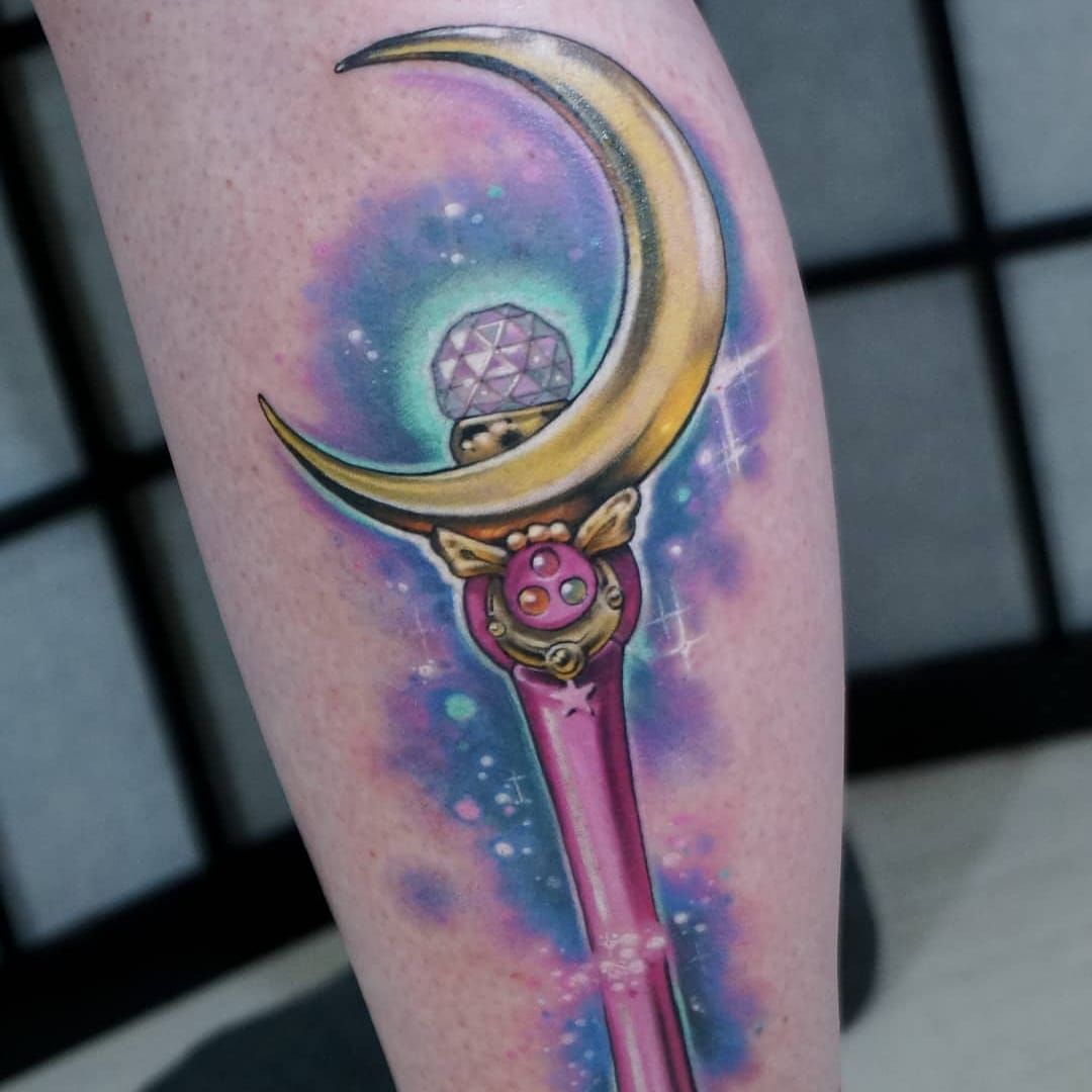 Tattoo uploaded by Xavier  Sailor Moon wand tattoos by Kimberly Wall  KimberlyWall magical sailormoon anime kawaii girly cute  fightlikeagirl wand  Tattoodo
