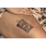 Ruffles tattoo by Lindsay April. #ruffles #food #ruffles #junkfood #dotwork #pointillism #subtle #LindsayApril