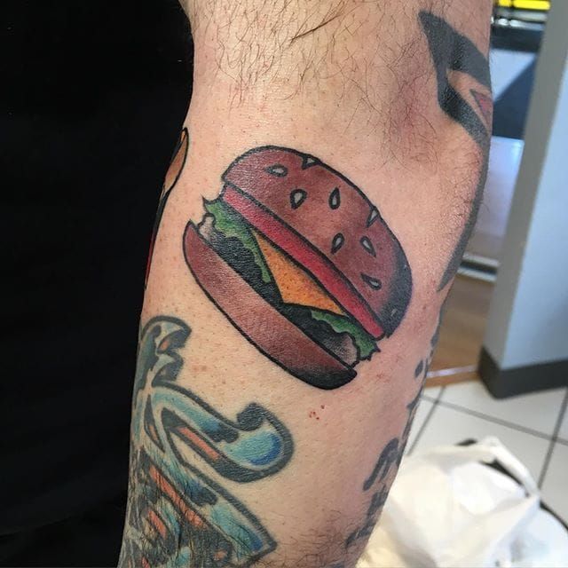 Burger tattoos collection of designs  Tattooing