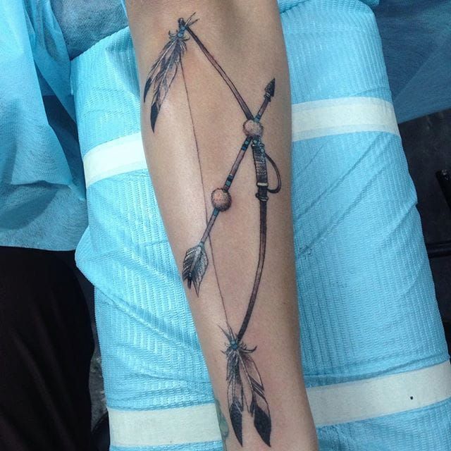 native american arrow tattoos