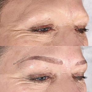 Eyebrow tattoos by Audrey Glass. #AudreyGlass #eyebrow #cosmetic #beauty