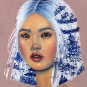 "Suyin" via @relmxx #Relm #ARTSHARE #painting #fineartist