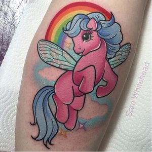 Rainbow tattoo by Sam Whitehead. #SamWhitehead #mylittlepony #pony #rainbow #love #positivity