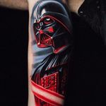 Darth Vader tattoo by Ben Ochoa. #BenOchoa #colorrealism #popculture #darthvader #starwars #villain