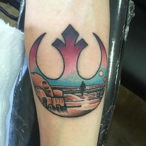 Rebel Alliance Tattoo by Tom Veling #RebelAlliance #RebelAllianceTattoo #StarWarsTattoo #ForceAwakens #StarWars #TomVeling