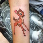 Bambi tattoo by Kareem Masarani. #bambi #waltdisney #disney #deer #fawn