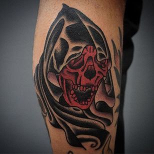 Tatuaje Grim Reaper por Giacomo Sei Dita