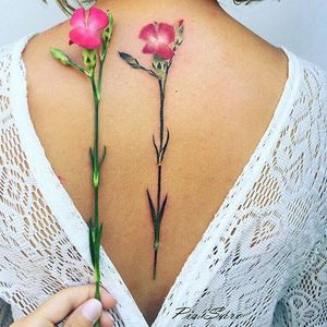 Pressed Flower by Pis Saro (via IG-pissaro_tattoo) #pressedflower #flower #color #PisSaro