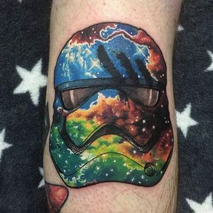 Stormtrooper Tattoo by Joe Phillips #stormtrooper #galaxy #space #cosmic #abstract #spaceage #JoePhillips