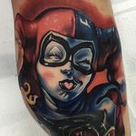 Harley Quinn Tattoo by Alex Rattray #HarleyQuinn #Portrait #ColorPortrait #ColorRealism #PopCulture #AlexRattray