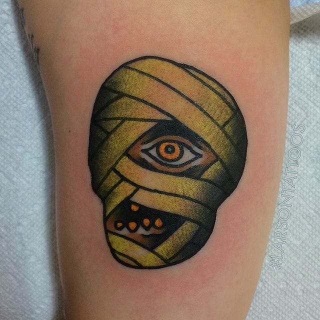 Horror Mummy tattoo by Zsofia Belteczky  No 1095