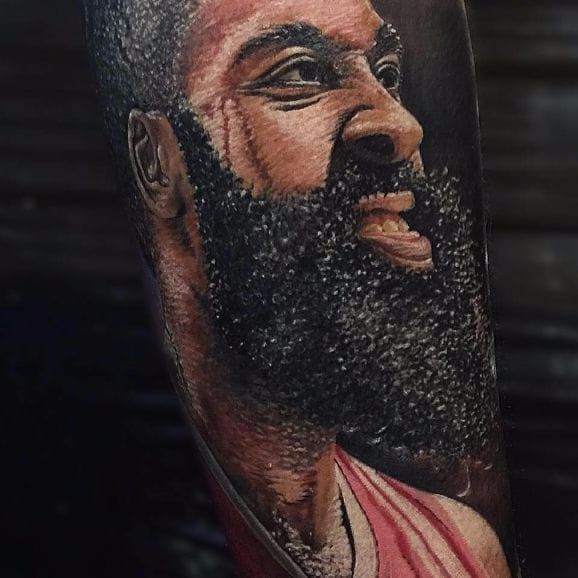 Realistic Portrait Tattoos of NBA Icons  Tattoodo