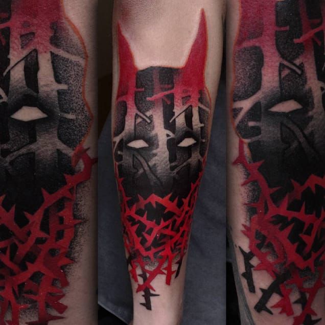 black and red tattoo designs