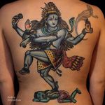 Shiva Tattoo by Andrey Smolentcev #Shiva #Hinduism #deity #traditional #AndreySmolentcev