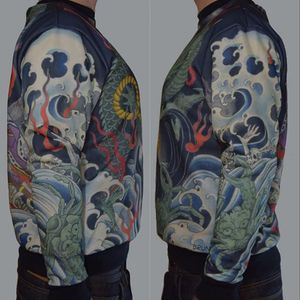 Brian Bruno for 36 Ghosts (via IG-36ghosts) #fashion #tattooinspired #menswear #ukiyoe #36ghosts #andrewconnor #brianbruno #TimothyHoyer #JoelLong