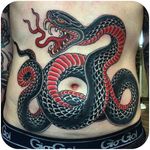 @bensiebert #tattoodo #traditional #snake #bensiebert