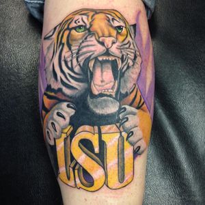 LSU Tigers. (via IG - ddtattoos) #CollegeSports #NCAA #LSU #LSUTigers
