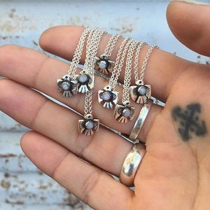 Thunderbirds via instagram meg_girard #meggirard #jewelry #metalsmith #jeweler #thunderbird #silver #opal #southwestern #GIRLBOSS