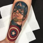 Captain America. (via IG - gibb0o) #neotraditional #portrait #character #gib #captainamerica