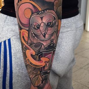 Tatuaje de búho por Oash Rodriguez