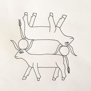 Taurus by Rachel Howe (via IG-smallspells) #spiritual #handpoked #artist #illustrator #tarot #intuitive #SmallSpells #RachelHowe