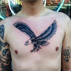 Eagle tattoo by Knarly Gav #KnarlyGav #eagle #americantraditional #traditional (Photo: Instagram)