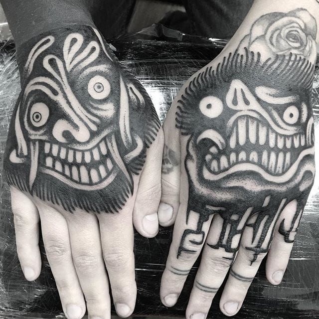 Hand Tattoos by Unkw artists  Scrolller