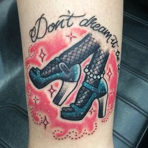 Rocky Horror Picture Show tattoo by Gabi. #rockyhorror #rockyhorrorpictureshow #theater #film #classic