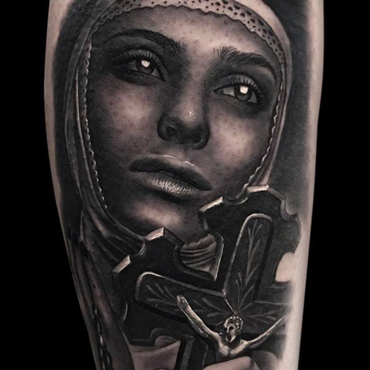 Tattoo uploaded by JenTheRipper • Dark nun tattoo by Jumilla Olivares # ...