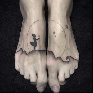 Ornamental tattoo by Kim Rense #KimRense #ornamental #linework #dotwork #split