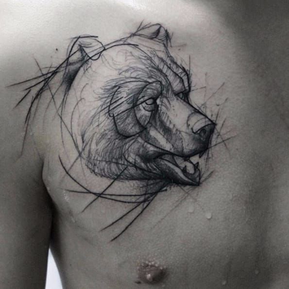 Bear tattoo sketch by cassie-f on DeviantArt