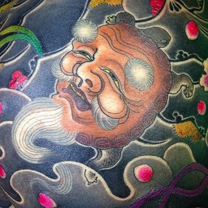 Detail shot of a huge Japanese style tattoo by Horimatsu. #Horimatsu #JapaneseStyle #JapaneseTattoo #horimono #details