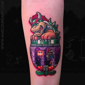 Tattoo do Mario por Marc Durrant! #MarcDurant #gamer #videogame #jogador #jogo #geek #nerd #mêsnerd #Mario #SuperMario #orgulhonerd #nerdpride