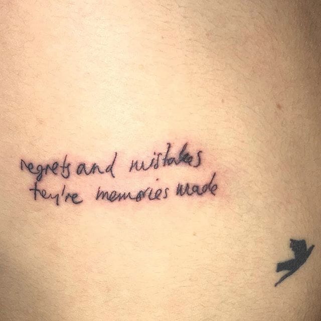 Tattoo uploaded by Hateful Kate • Regrets and mistakes they're