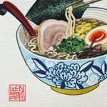 Painting by Wendy Pham #WendyPham #TaikoGallery #painting #watercolor #ramen
